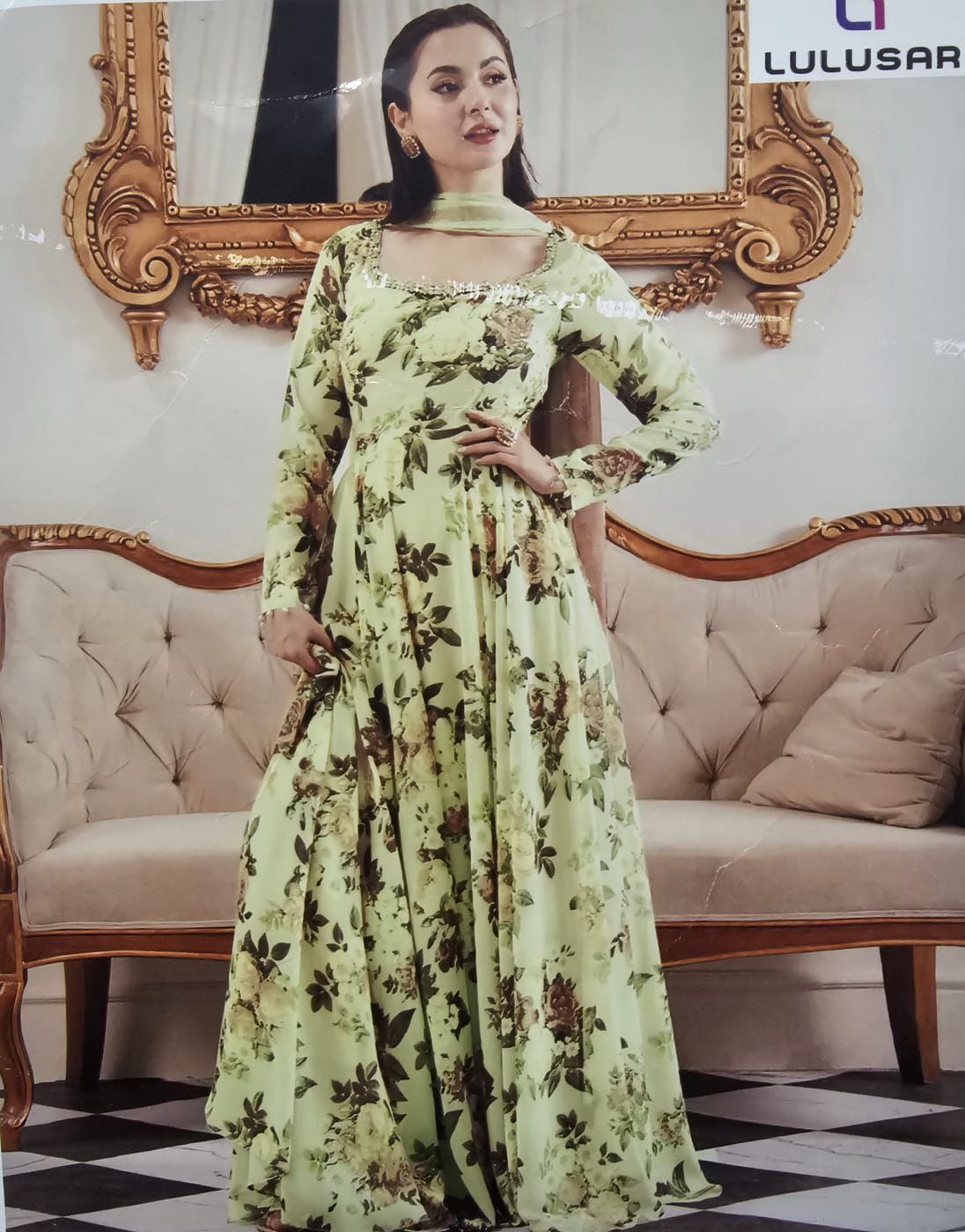 LULUSAR Digital Printed 2pc Fabric Silk