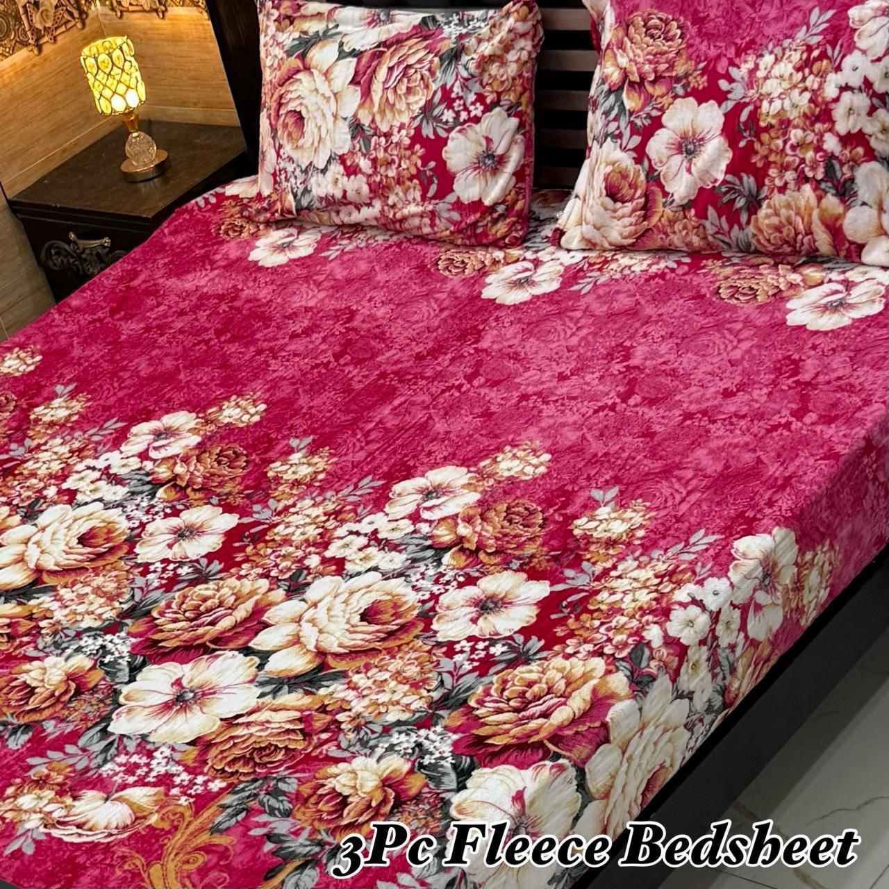3Pc Fleece Bedsheet ❤️