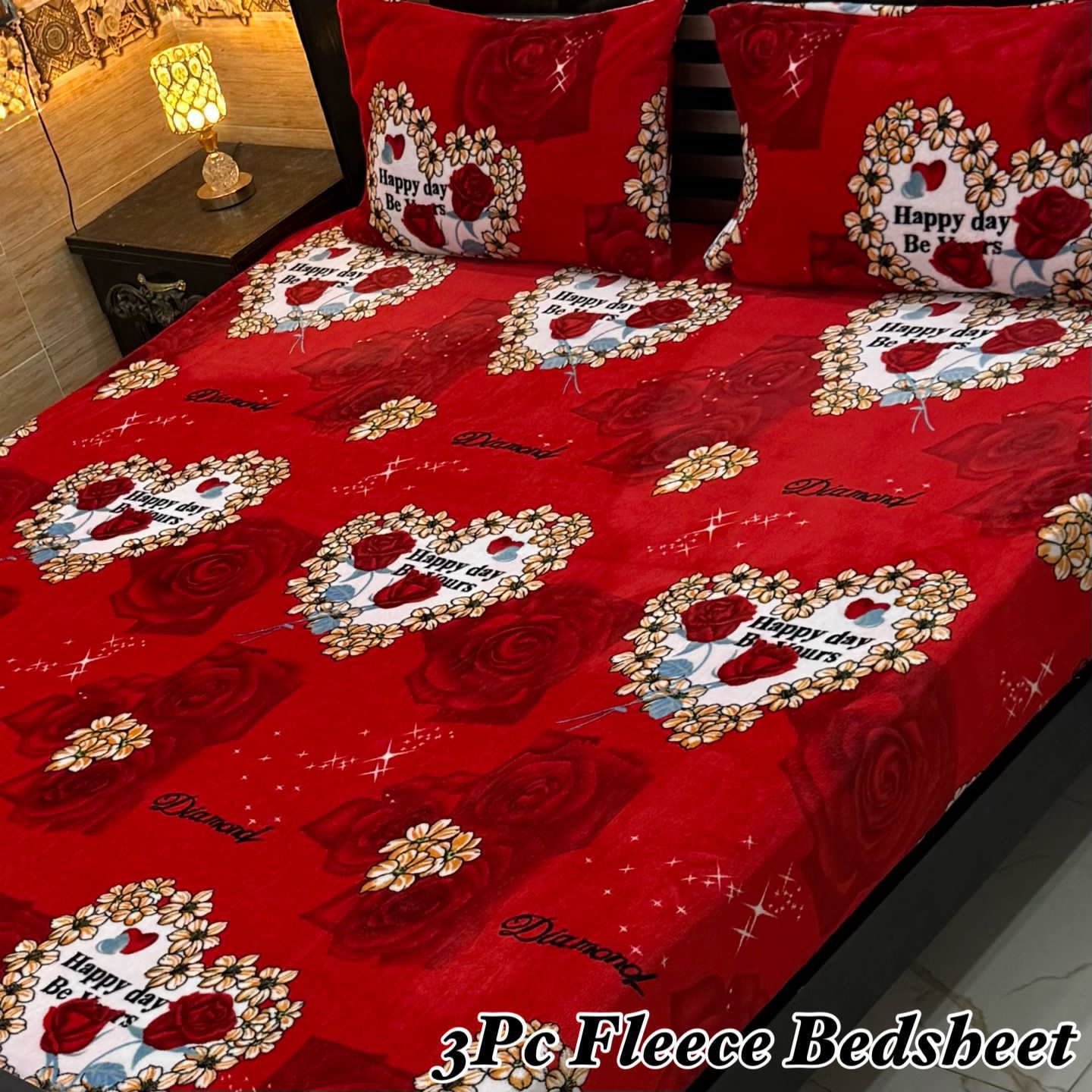 3Pc Fleece Bedsheet ❤️