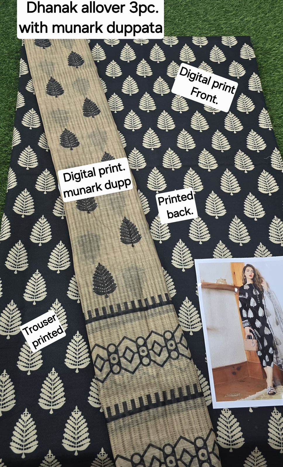 DHANAK DIGITAL PRINT 3pcs