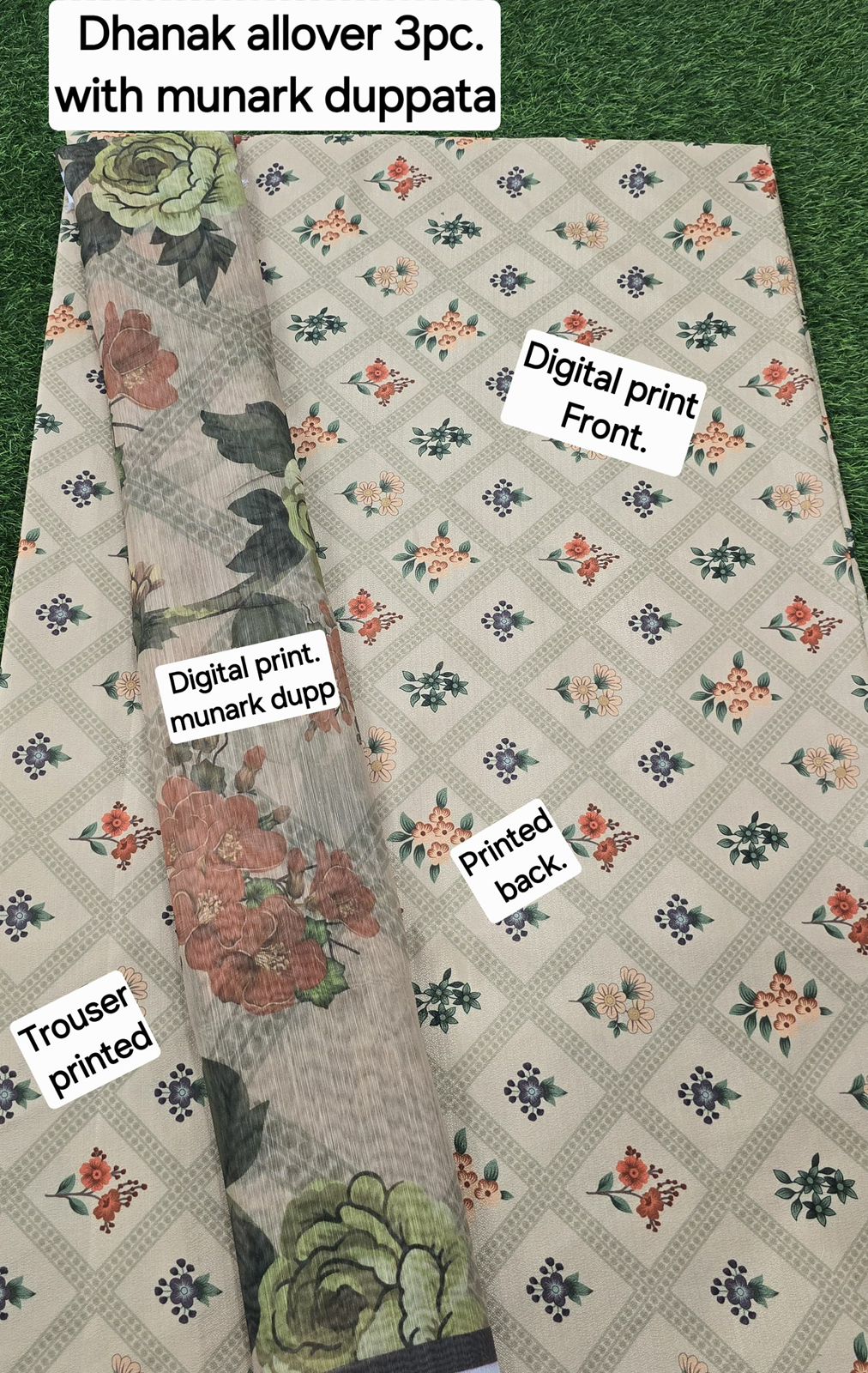 DHANAK DIGITAL PRINT 3pcs