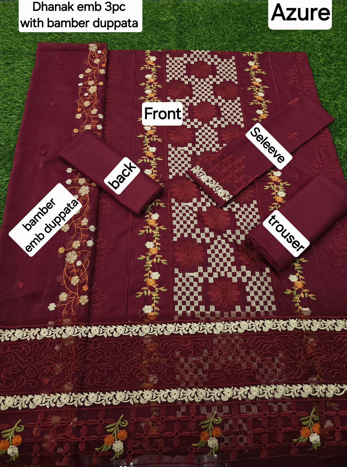 WINTER COLLECTION 3PC WITH BAMBER EMB DUPPATA
