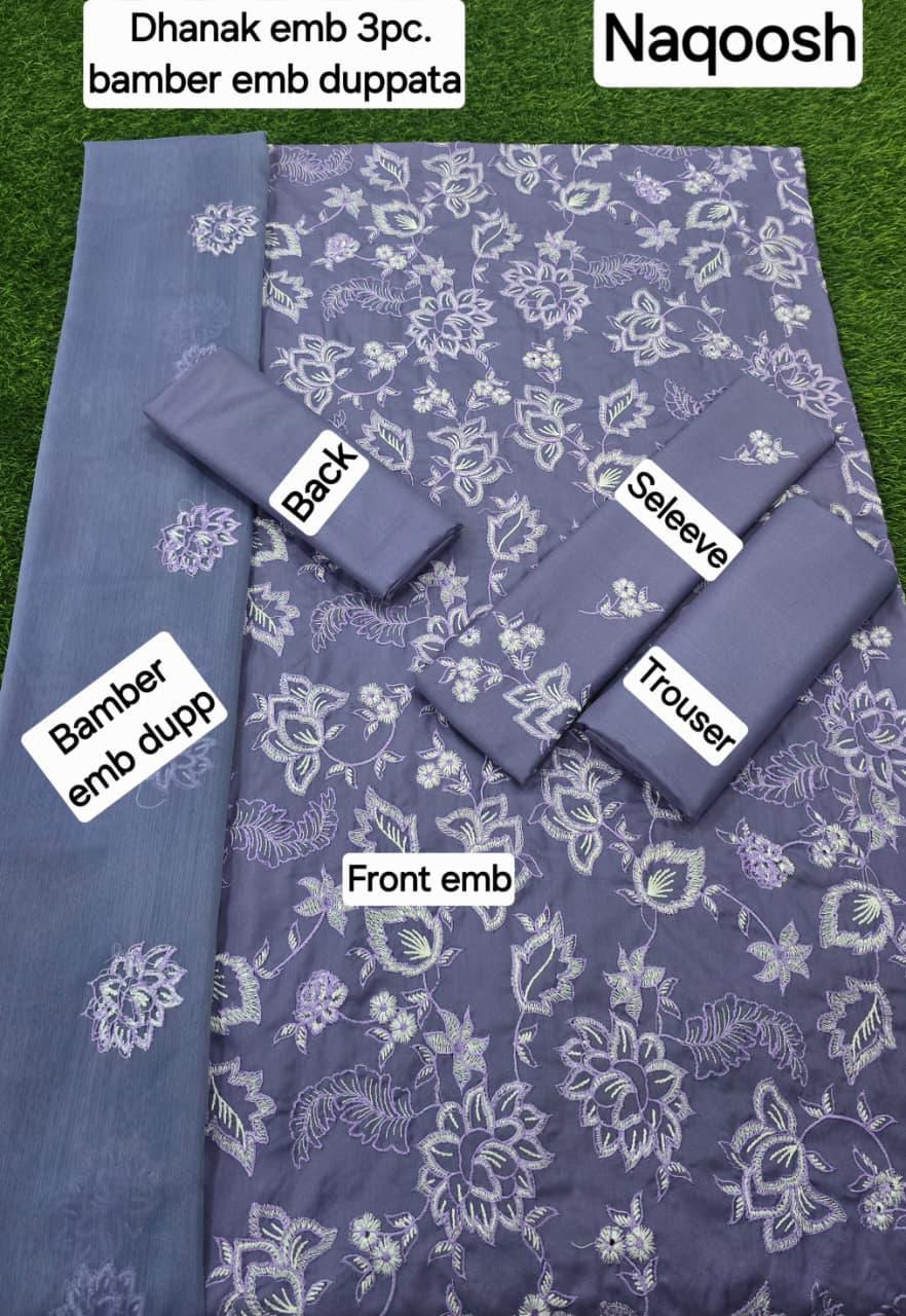 WINTER COLLECTION 3PC WITH BAMBER EMB DUPPATA