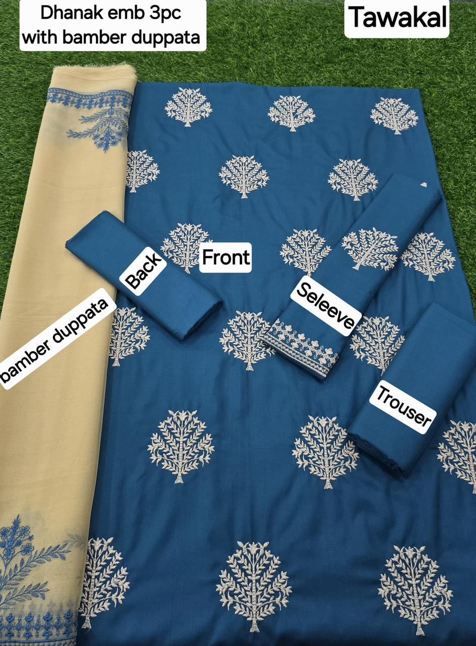 WINTER COLLECTION 3PC WITH BAMBER EMB DUPPATA