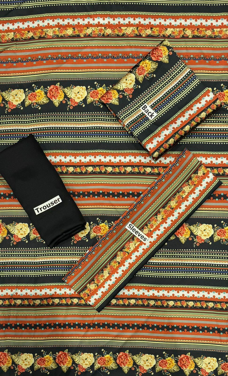 LULUSAR Digital Printed 2pc Fabric Silk
