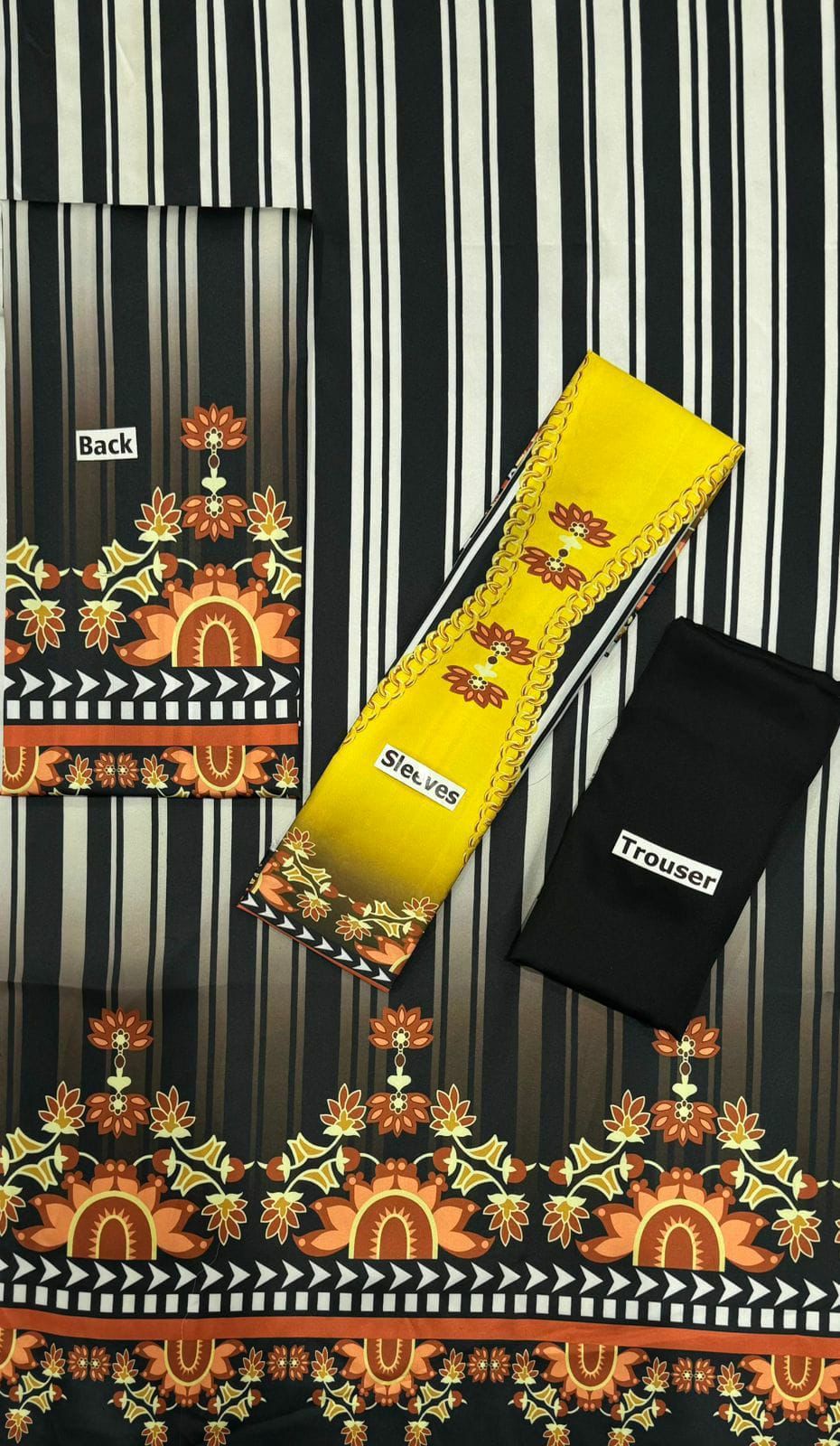LULUSAR Digital Printed 2pc Fabric Silk