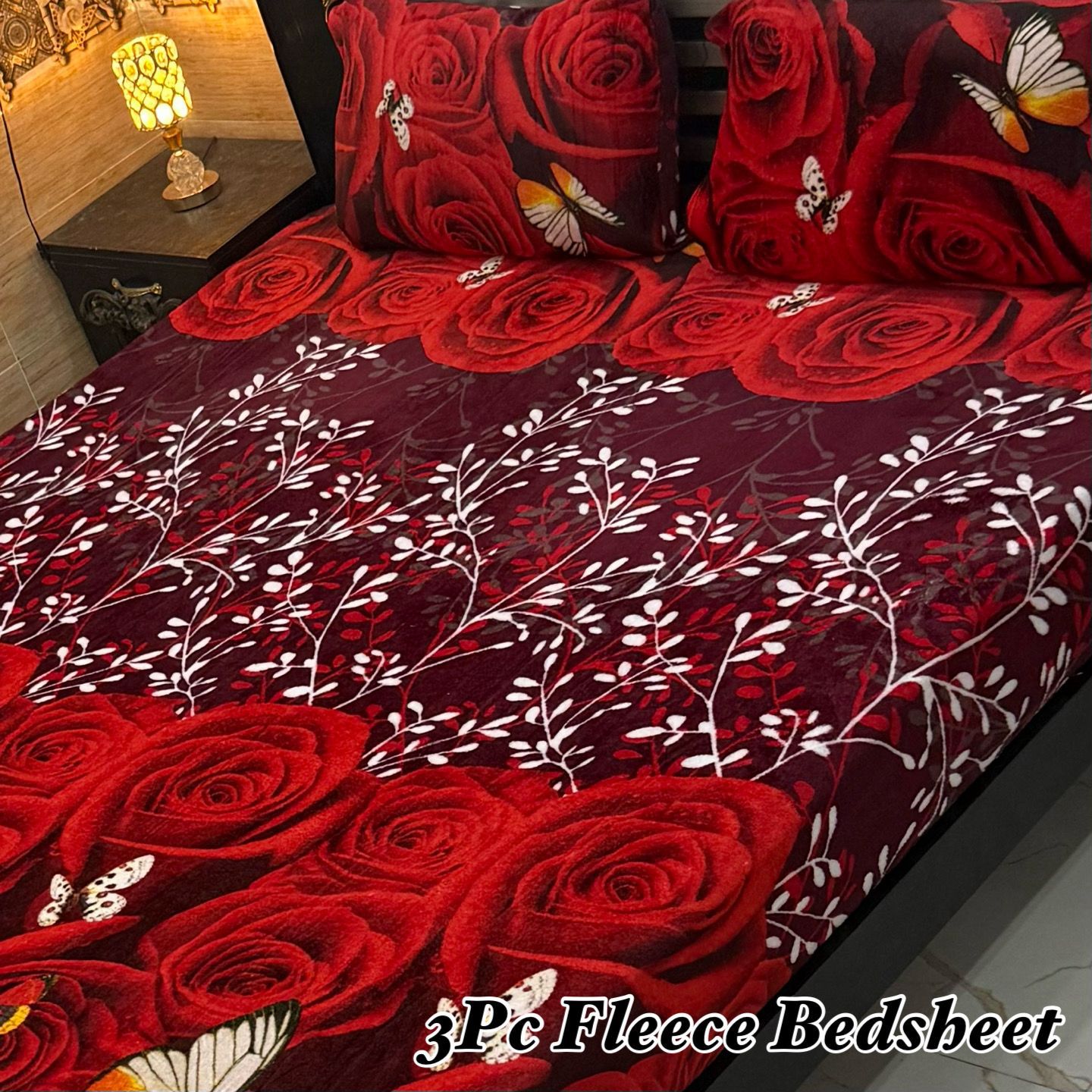 3Pc Fleece Bedsheet ❤️