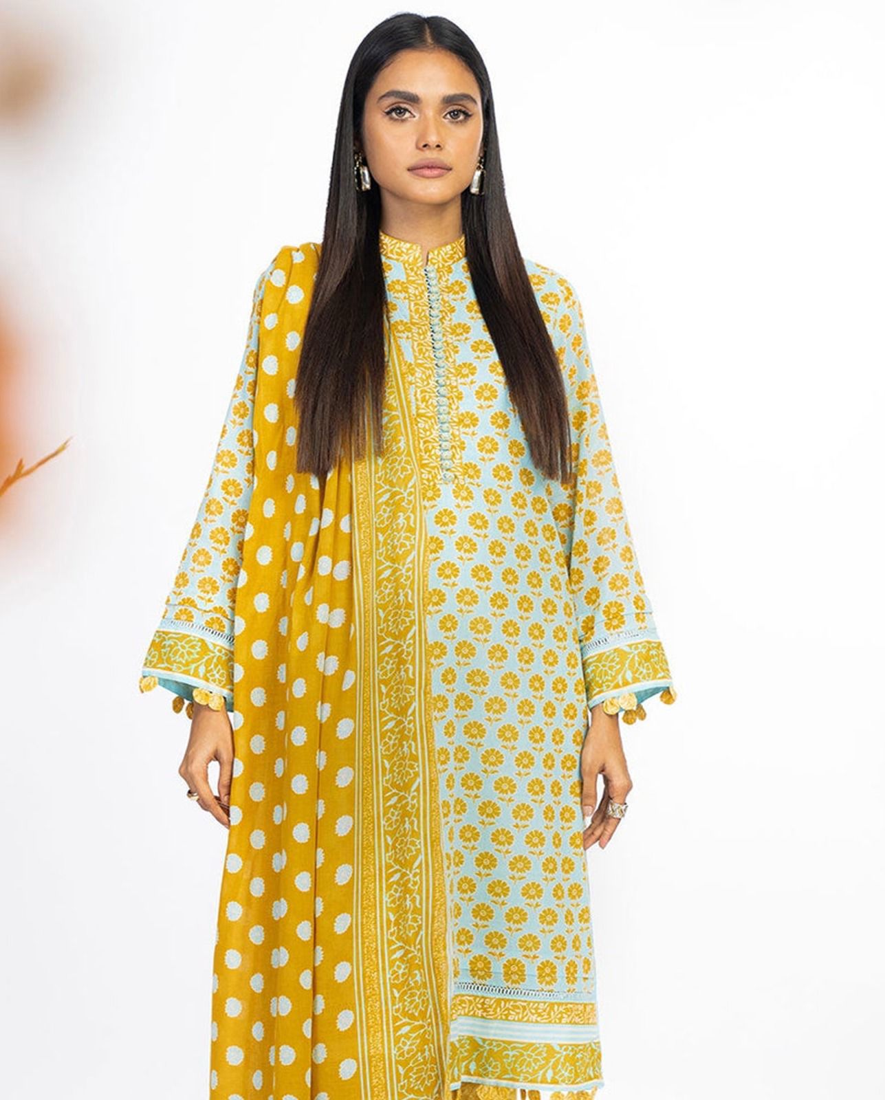 DHANAK EMB 3pc WITH DHANAK EMB DUPPATA