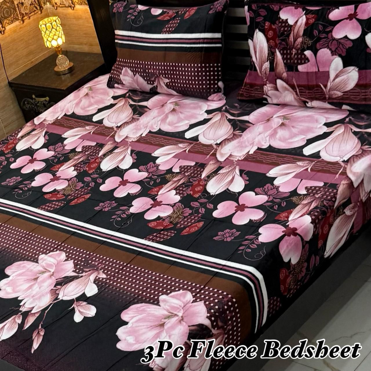 3Pc Fleece Bedsheet ❤️