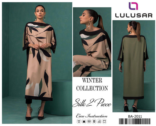 LULUSAR Digital Printed 2pc Fabric Silk