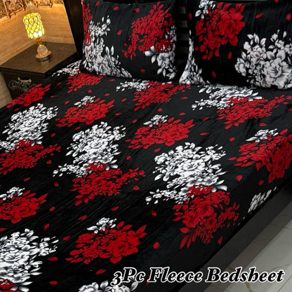 3Pc Fleece Bedsheet ❤️