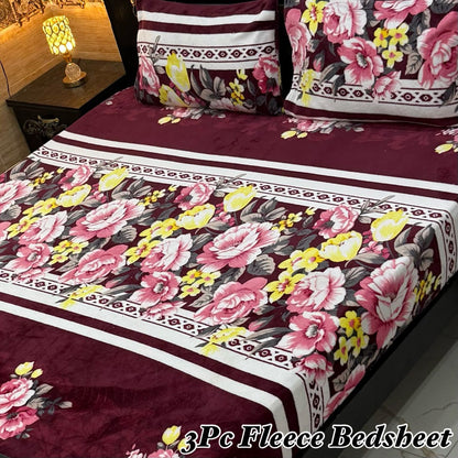 3Pc Fleece Bedsheet ❤️