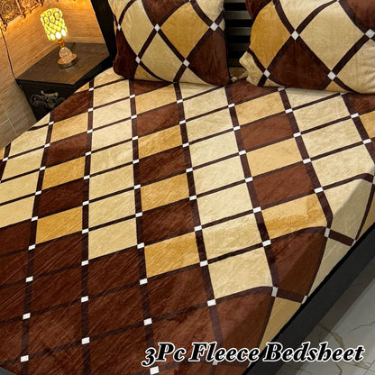 3Pc Fleece Bedsheet ❤️
