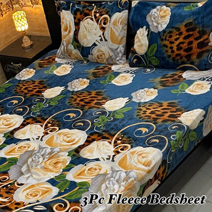 3Pc Fleece Bedsheet ❤️