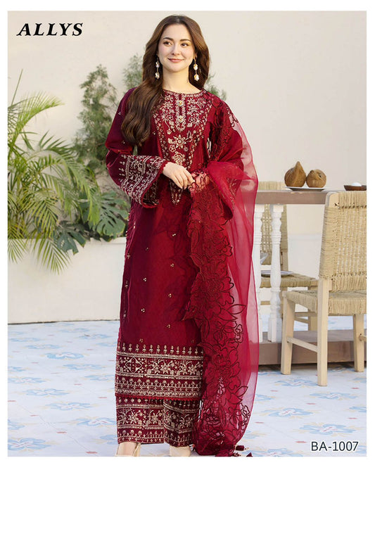 New Desinge DHANAK EMB 3pc haniyh amir