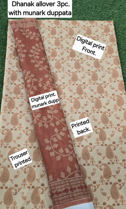 DHANAK DIGITAL PRINT 3pcs