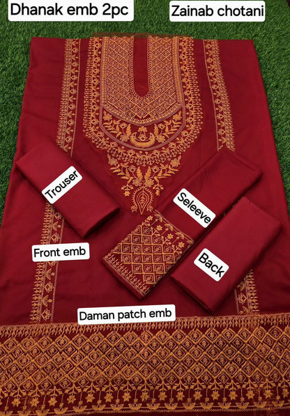 WINTER COLLECTION DHANAK EMB 2PC