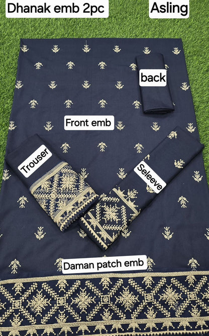WINTER COLLECTION DHANAK EMB 2PC