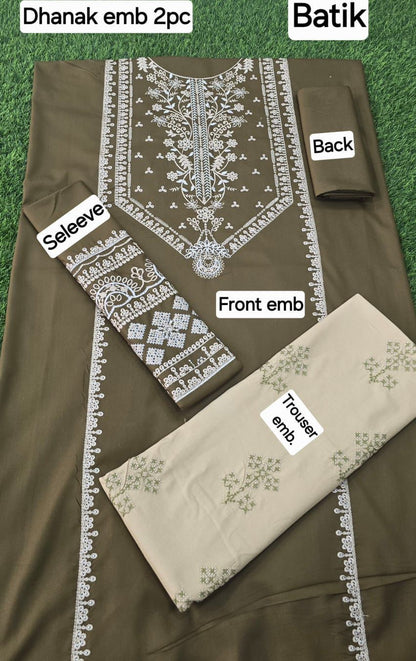 WINTER COLLECTION DHANAK EMB 2PC